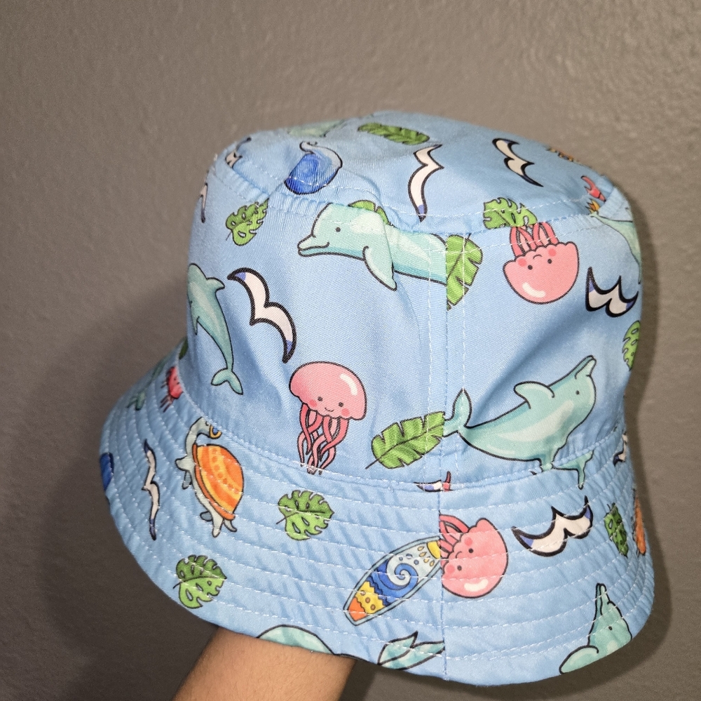 Robin Ruth Reversible Florida Ocean Bucket Hat - Picture 2 of 10